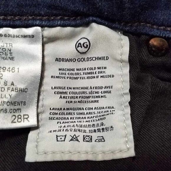 AG Adriano Goldschmield The Prima Mid Rise Cigarette Jean size 28R - Picture 12 of 13